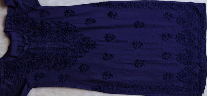 Meerab Royal Blue Pure Chanderi set