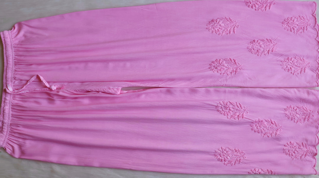 Alishba Baby Pink Scalloped Rayon set