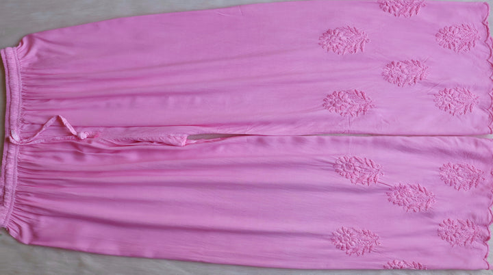 Alishba Baby Pink Scalloped Rayon set