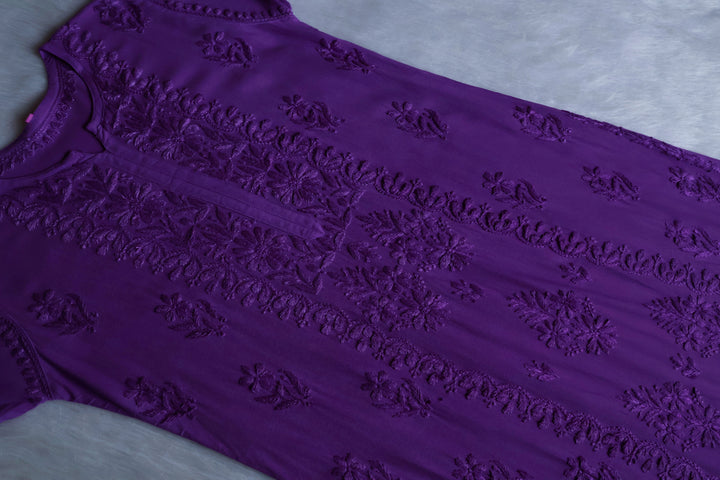 Amirah Deep Purple 2 piece Rayon set