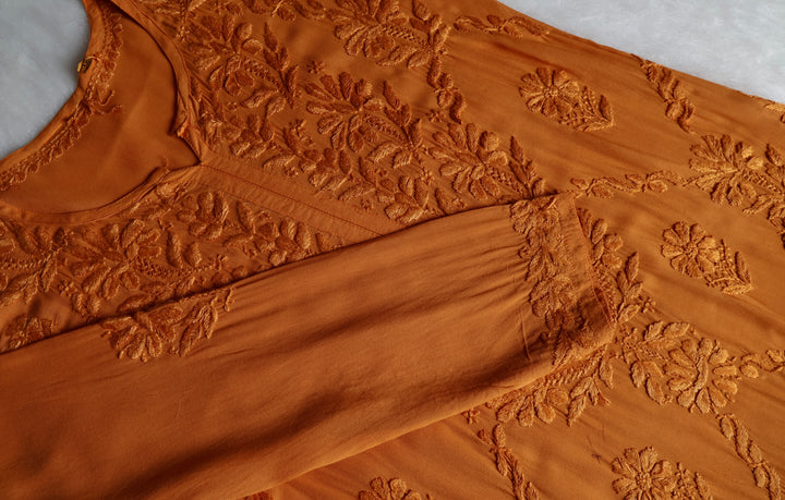 Alanah Mustard Long Modal Kurta