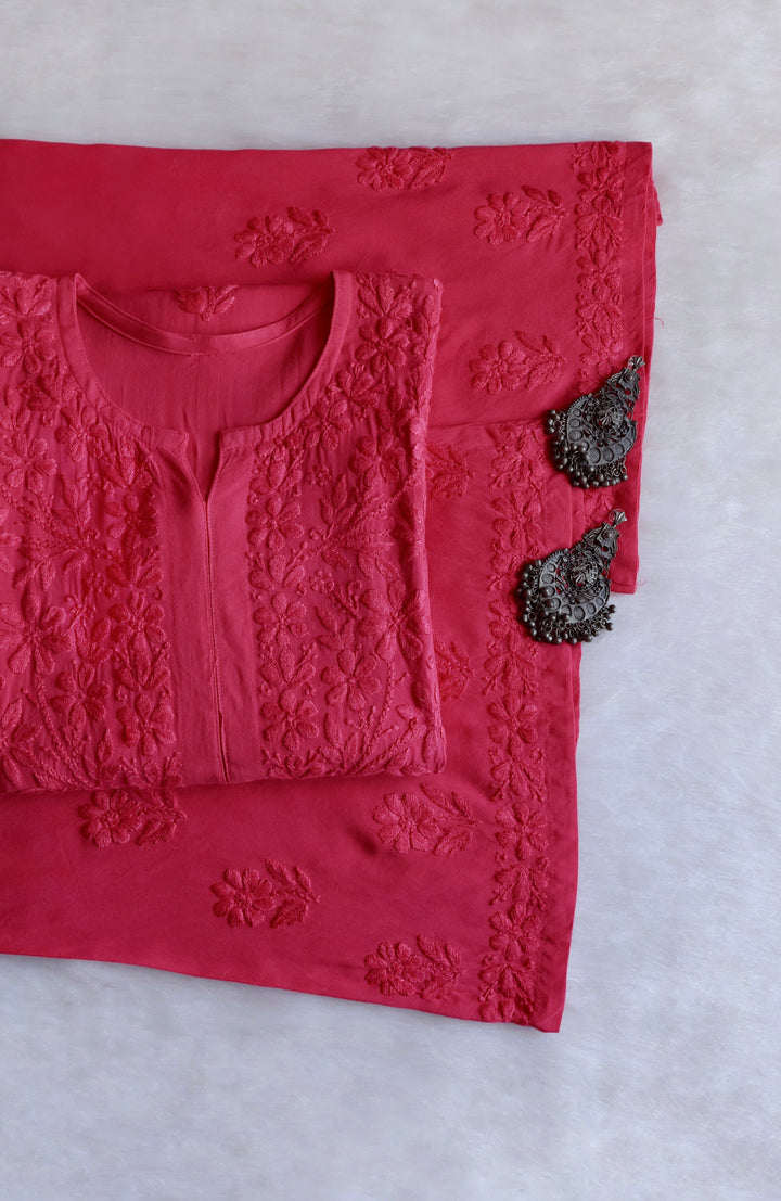 Iqra Mauve Pink 2 piece Rayon set