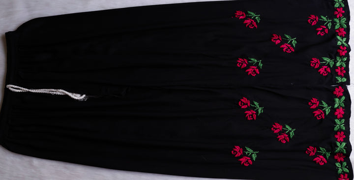 Gulbahaar Black & Mauve Pink Rayon Kurta Set