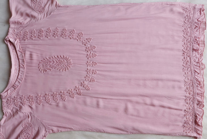 Zamda Afghani Rose Beige Pure Modal Set