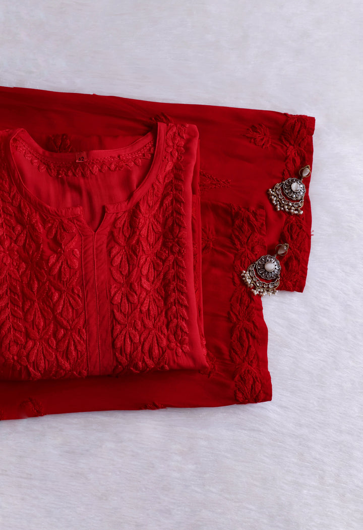 Duaa Maroon Modal Ombre Kurta Pant set