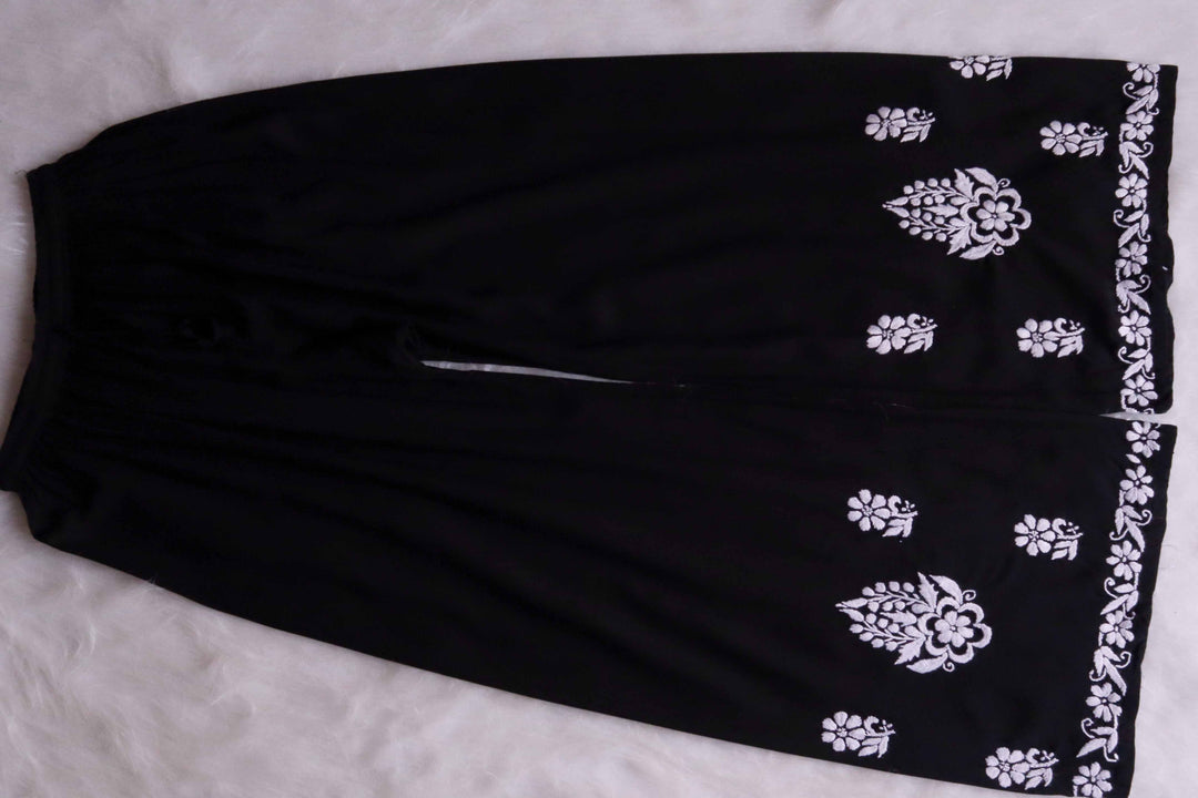 Benafsha Black Rayon Kurta Pant set