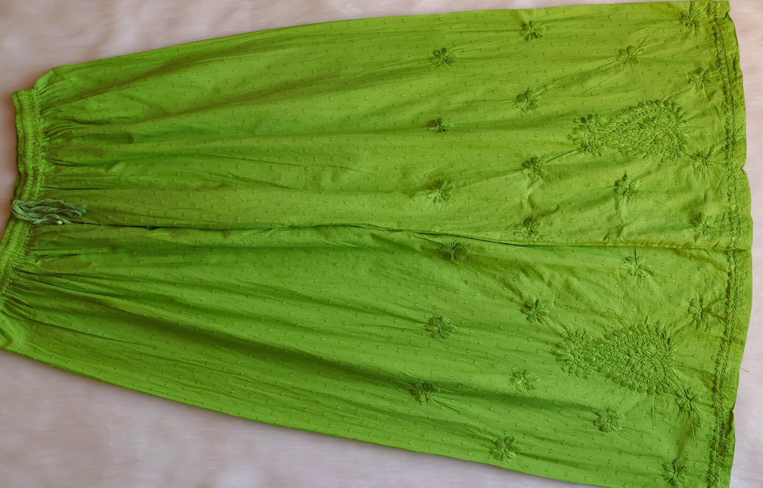 Nazakat Olive Green Cotton Kurta set