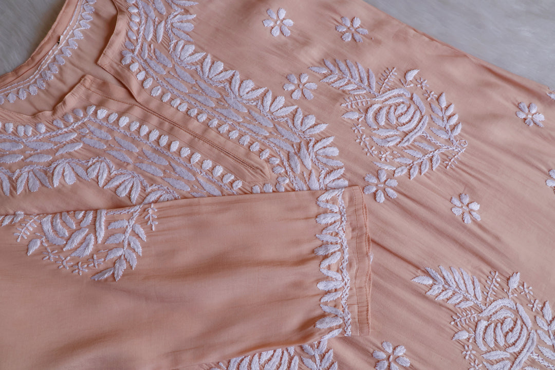 Anaisha Nude Beige Silk Crepe Kurta set