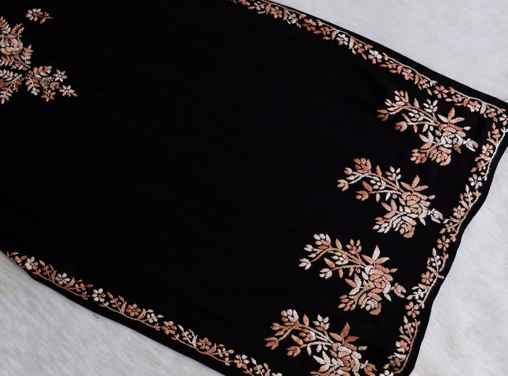 Eliza Black & Beige Ombre Long Rayon Kurta