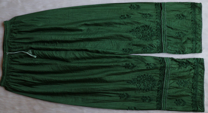 Ruhaab Deep Green Pure Chanderi set