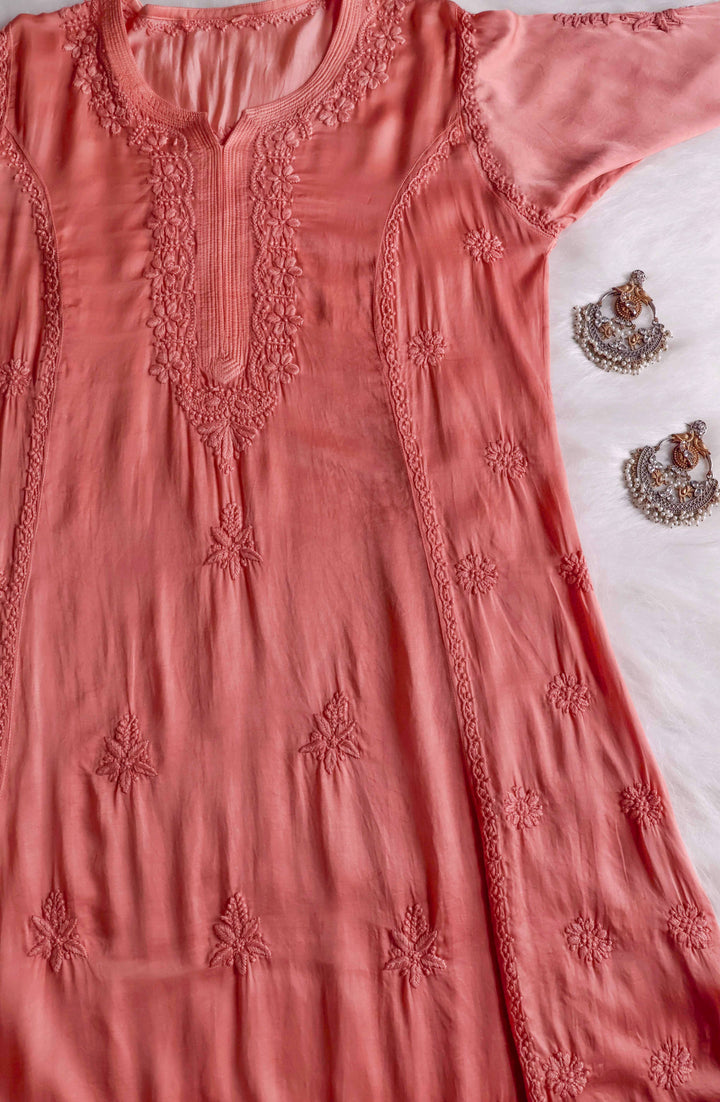 Mehr Rose Brown Modal Silk Dress
