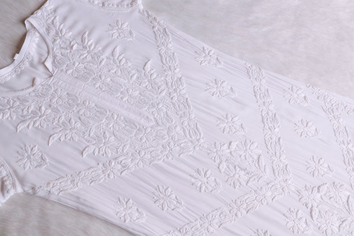 Zahrah White Pure Modal set