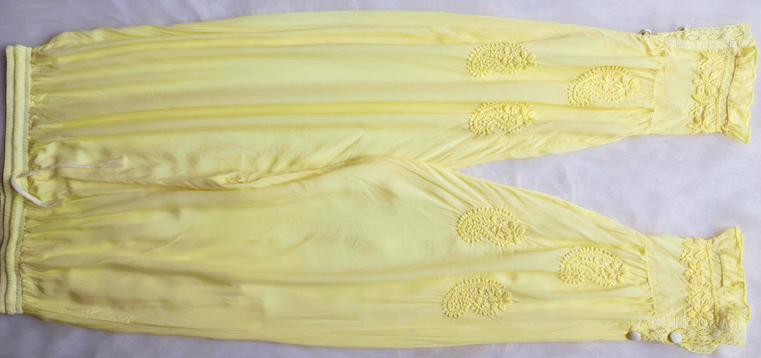 Zamda Afghani Butter Yellow Pure Modal Set