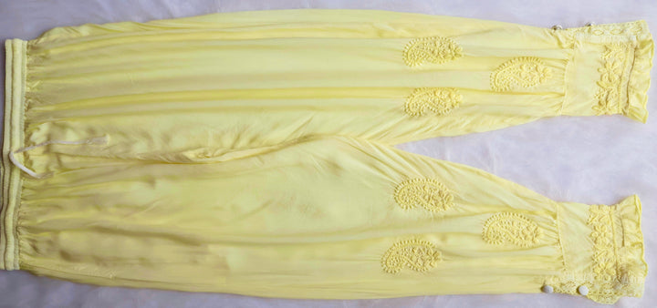 Zamda Afghani Butter Yellow Pure Modal Set