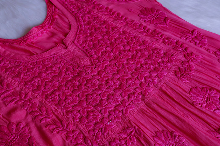 Hoor Pink 10D Pure Muslin Kurta Set