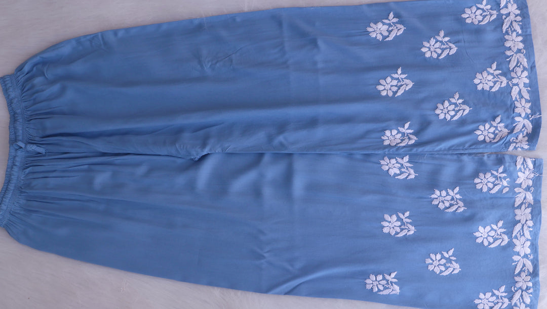 Ayesha Ice Blue Rayon Kurta Pant set