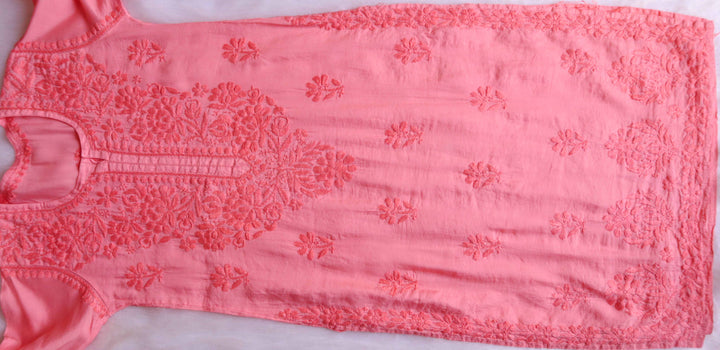 Jannat Rose Pink Chanderi Kurta