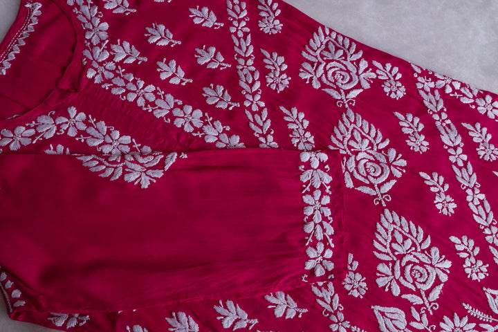 Mahnoor Deep Pink Pure Modal set