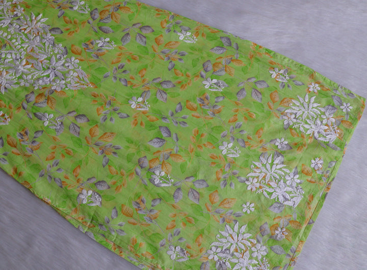 Ayra Parrot Green Pure Mulmul set