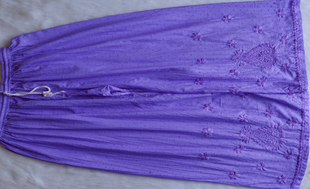 Nazakat Lavender 3 Piece Cotton Kurta set