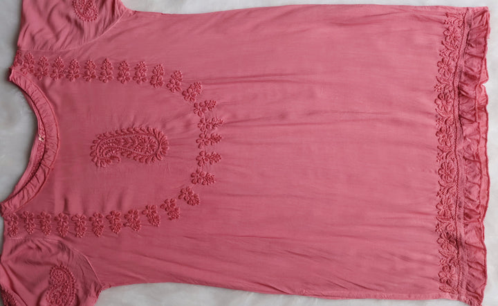 Zamda Afghani Mauve Pink Pure Modal Set