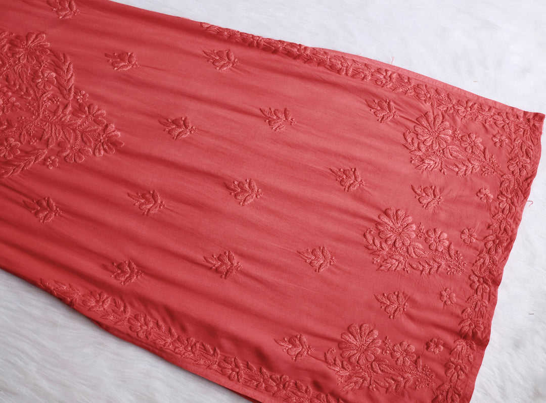 Enaara Rose Brown Potli Button Rayon set