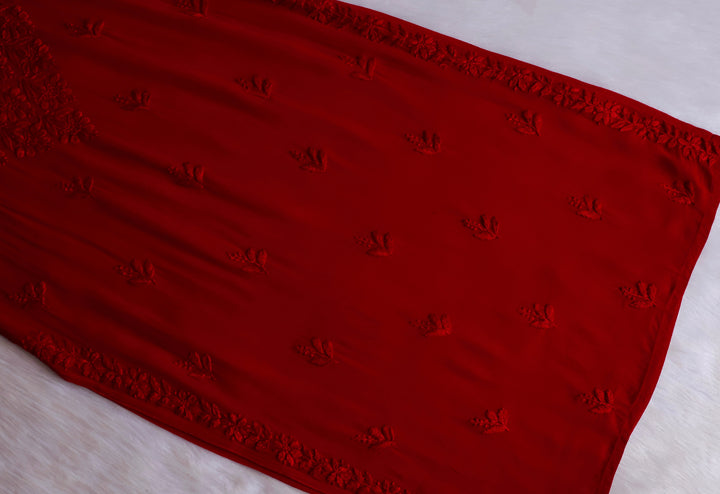 Hana Maroon Long Viscose Noodle Strap Kurta