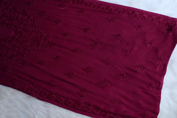 Nazakat Plum 2 piece Rayon set