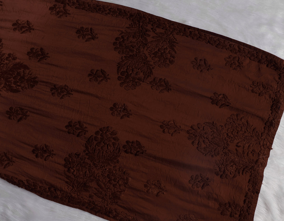 Dilnoor Chocolate Brown Chanderi Ombre Kurta