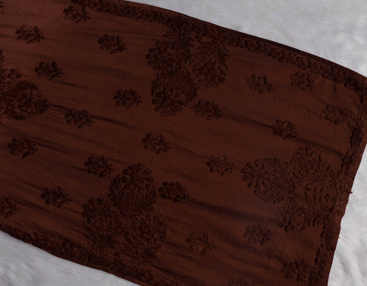 Dilnoor Chocolate Brown Chanderi Ombre Kurta