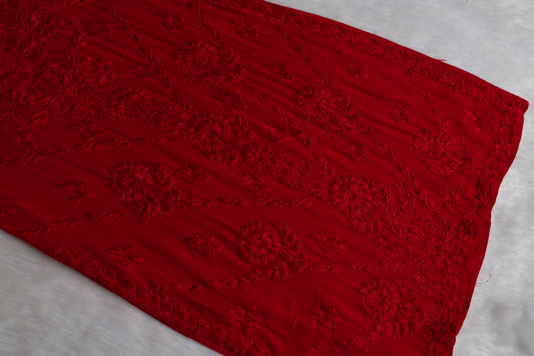 Anam Red Modal Ombre Kurta Pant set