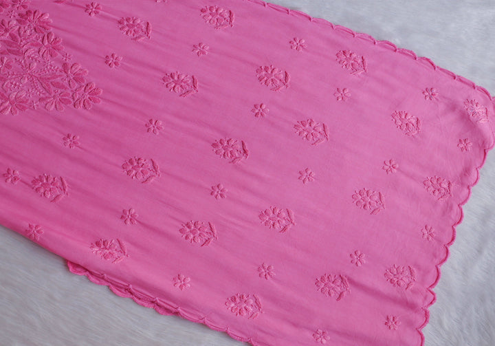 Alishba Baby Pink Scalloped Rayon set
