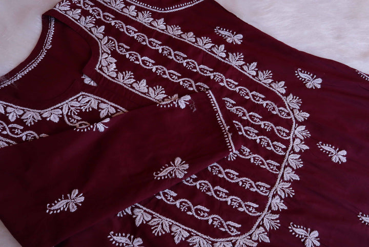 Maira Deep Purple Cotton Kurta