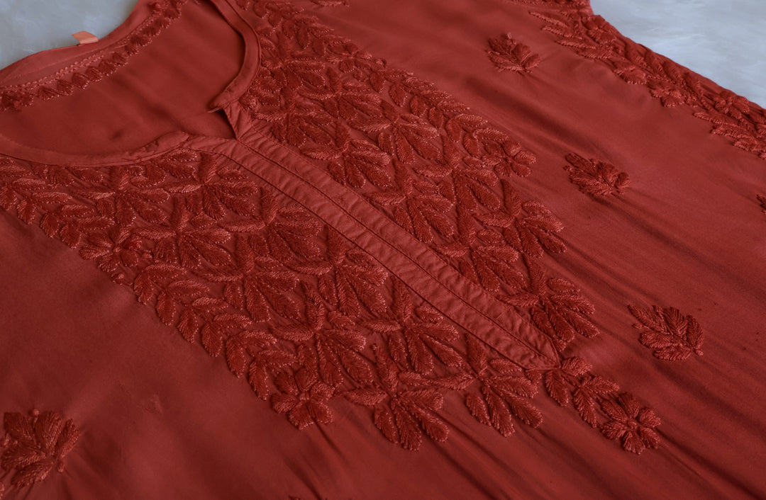 Duaa Rose Brown Modal Ombre Kurta Pant set