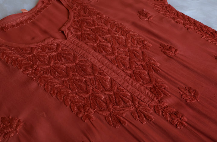 Duaa Rose Brown Modal Ombre Kurta Pant set