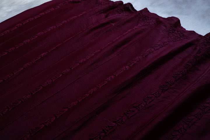 Naqsh Deep Purple Pure Chanderi Silk Anarkali
