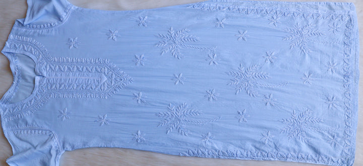 Heer Ice Blue Pure Cotton Kurta