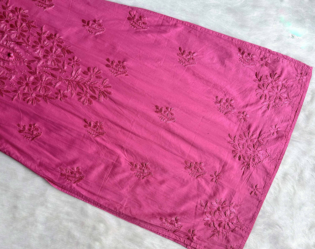 Aafia Mauve Pink Long Cotton kurta