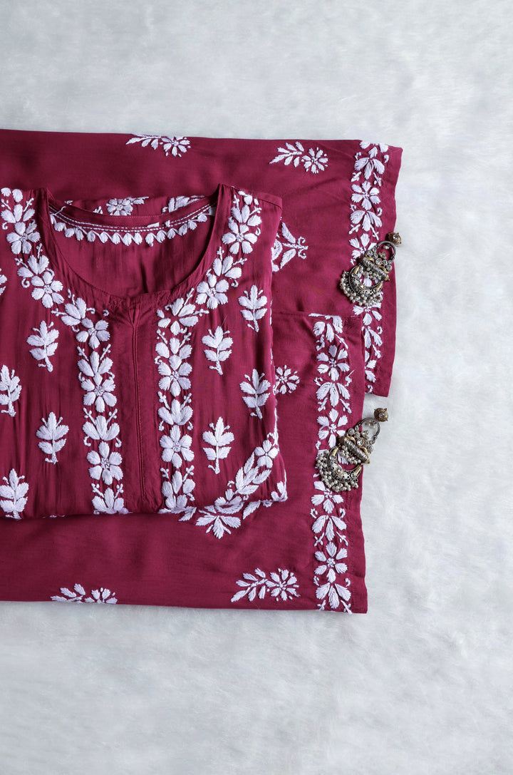 Mahnoor Dusty Mauve Pure Modal set
