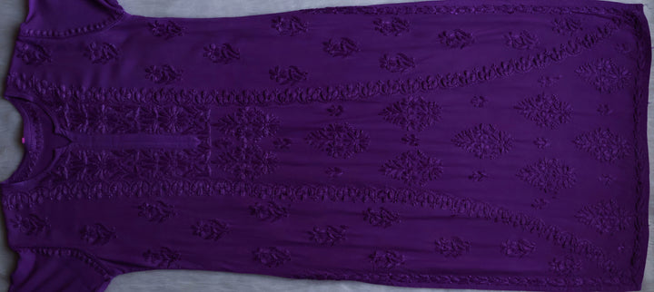 Amirah Deep Purple 2 piece Rayon set