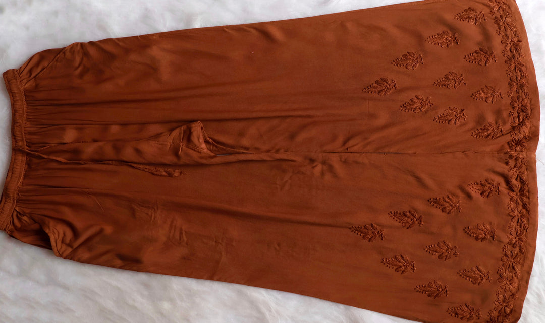 Nazakat Brown 2 piece Rayon set