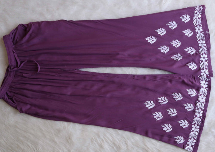 Saanjh Dusty Purple Rayon Kurta Pant set