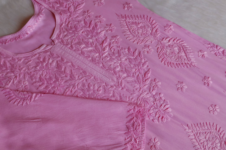 Zobia Baby Pink 2 piece Rayon set