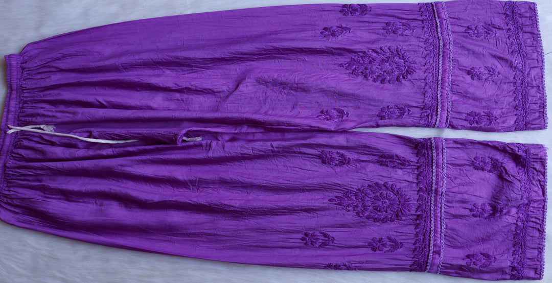 Ruhaab Deep Purple Pure Chanderi set