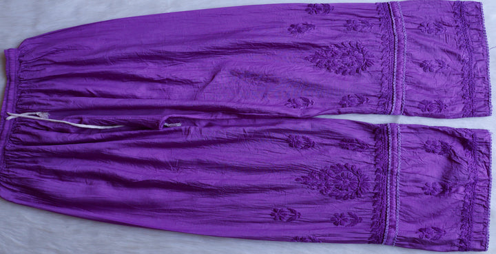 Ruhaab Deep Purple Pure Chanderi set