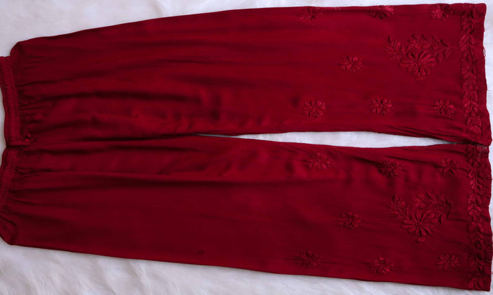 Farhaa Maroon 2 piece Rayon set