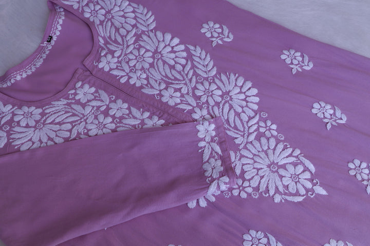 Ayesha Dusty Purple Rayon Kurta Pant set