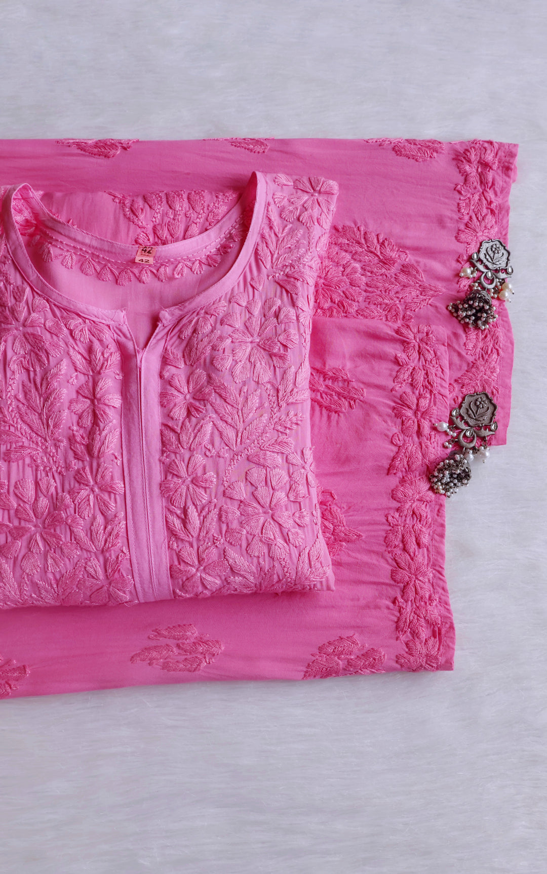 Anam Baby Pink Modal Ombre Kurta Pant set
