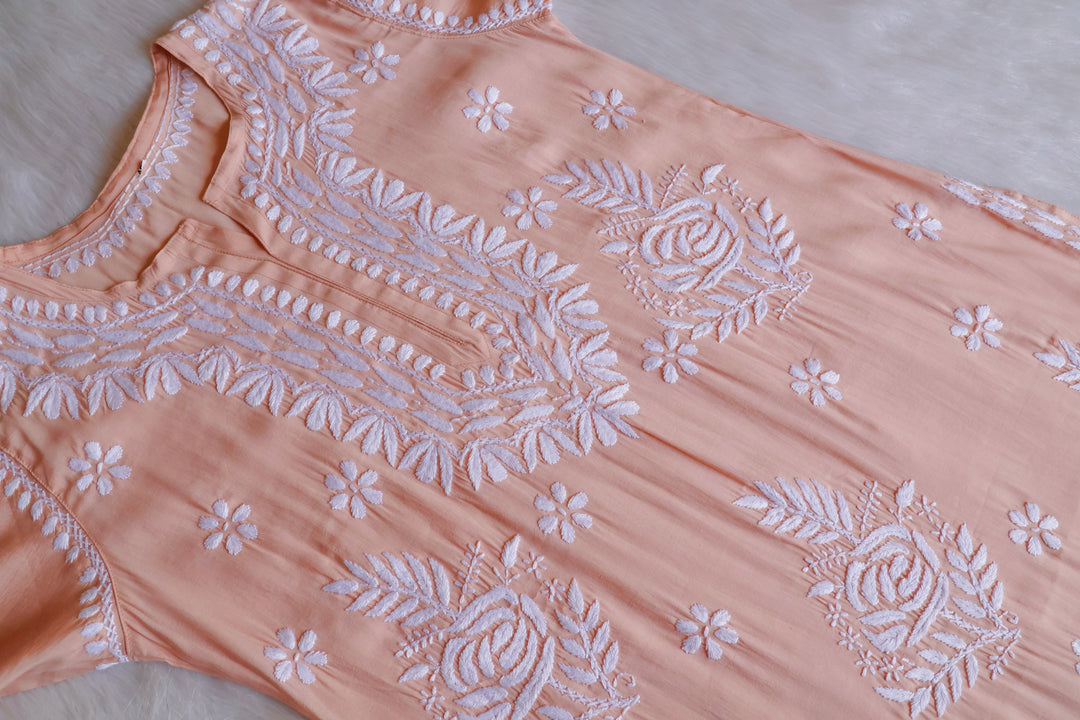 Anaisha Nude Beige Silk Crepe Kurta set