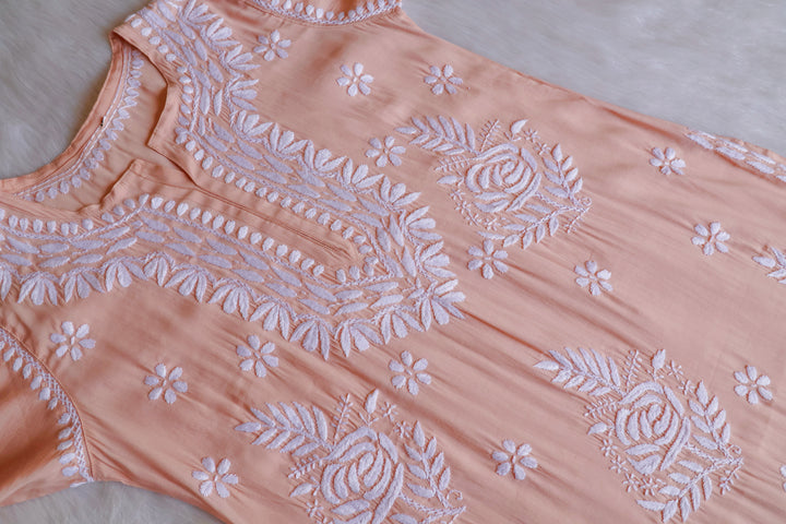 Anaisha Nude Beige Silk Crepe Kurta set